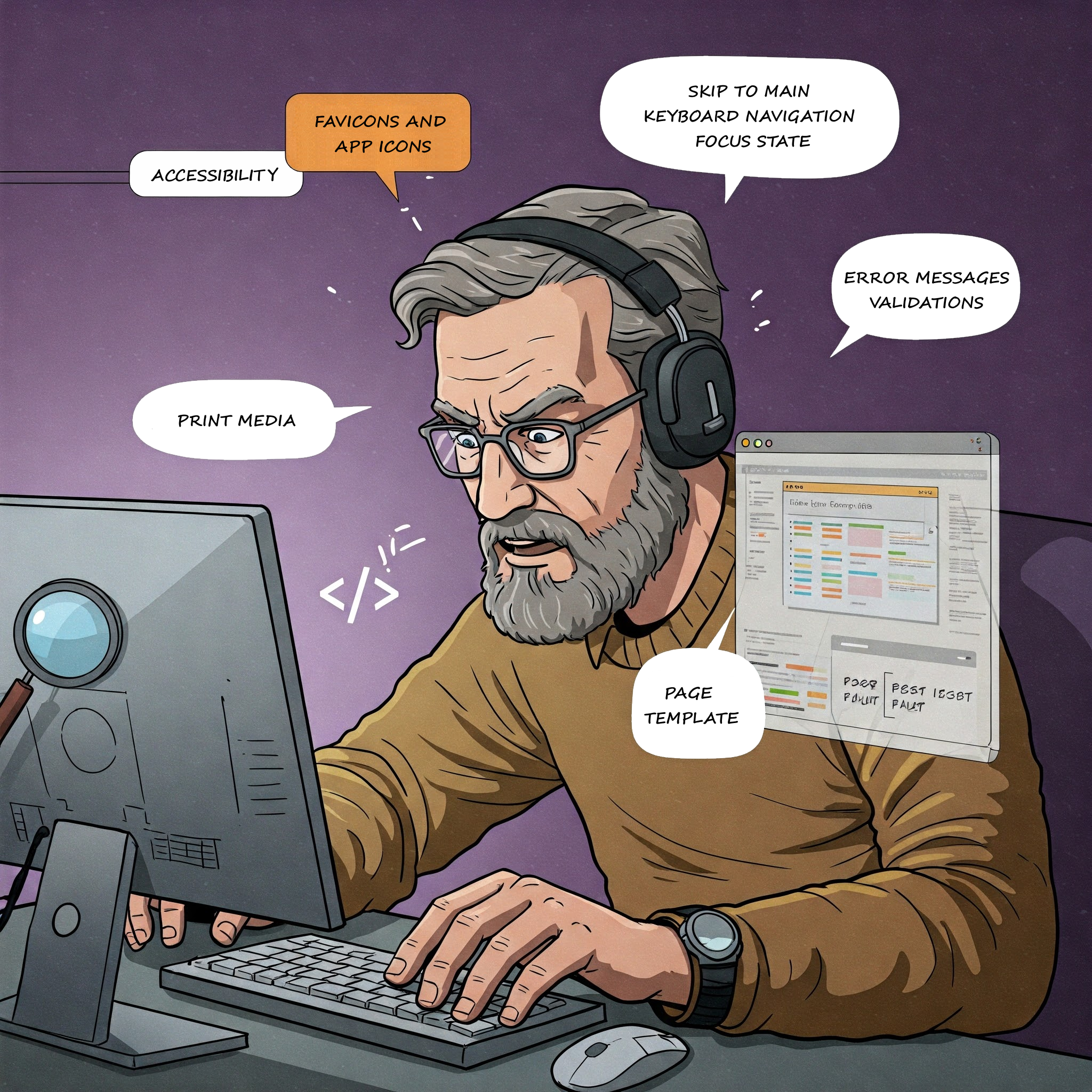 graphic for 13 overlooked details in Front-end Development (That make a big difference) (By DSF)